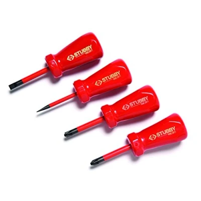 Immagine di C.K T48349 Set di cacciaviti Stubby VDE/1000 V, 4 pezzi