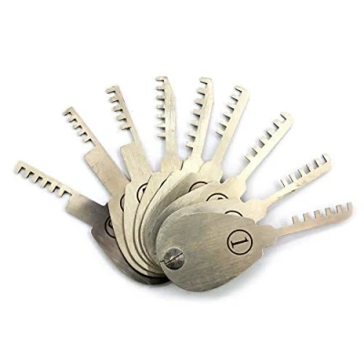 Immagine di 9pcs pettine blocco picking Tool Set per fabbro, Open Lock