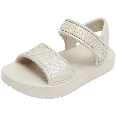 Immagine di Fitflop Kids Iqushion Sandal with Backstrap Solid, Infradito Unisex Bambini, Silver, 27 EU