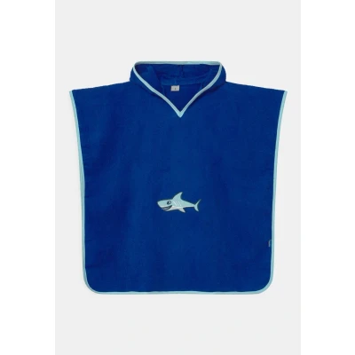 Immagine di Playshoes Poncho HAI Accappatoio per bambini, Taglia: Small, Blau