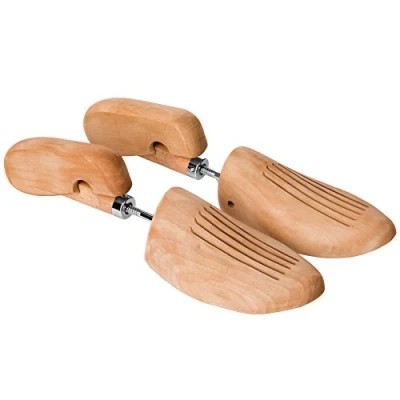 Immagine di TecTake Tendiscarpe legno di loto 2 forme da scarpe con regolazione a vite