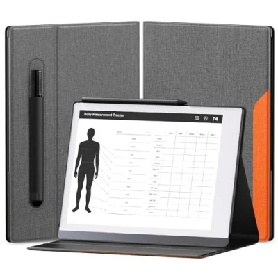 Immagine di OLAIKE Custodia per Remarkable 2 10.3&quot; 2020, Cover in Tessuto Premio con Tasca Portapenne, Design Stabile Supporto Pieghevole, Nero Modelli Esclusivi Forniti