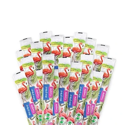Immagine di Aba Group 25 lima professionale per unghie Ellipse Flamingo 100/180 Slim, set di lime resistenti, monouso, confezionate singolarmente, SafePack&quot;, prodotto in UE &quot;Pacchetto sicuro&quot;