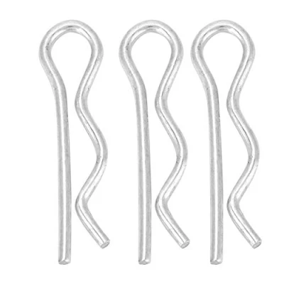 Immagine di Coppiglia, 10 pz / 20 30 ferro zincato tipo R pin Cotter clip a molla capelli di fissaggio 1.6 1.8 2 2.5mm(1.8*35mm（30pcs）)