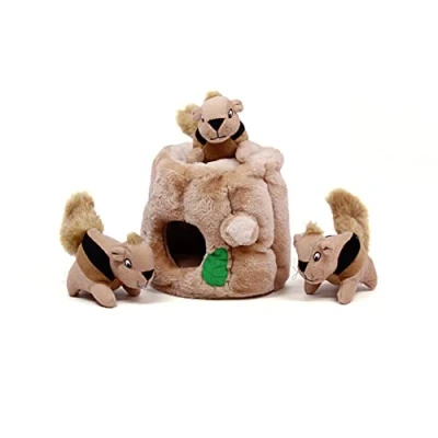Immagine di Outward Hound Hide a Squirrel gioco rompicapo per cani peluche forma di scoiattolo medium
