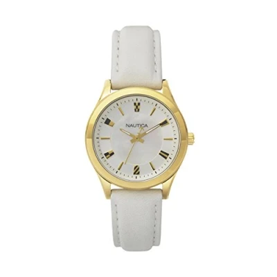 Immagine di Nautica Orologio Analogico Classico Quarzo Donna con Cinturino in Pelle NAPVNC001