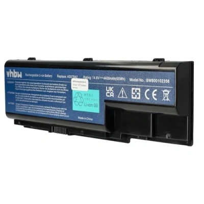 Immagine di vhbw batteria compatibile con Acer Aspire 7736Z, 7736ZG, 7738, 7738G, 7740, 7740G, 8530, 8530G, 8730G, 8935 laptop, notebook (4400mAh, 14,8V, Li Ion)