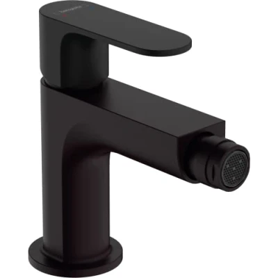 Immagine di hansgrohe Rebris S miscelatore monocomando bidet, rubinetto bidet con piletta in metallo, nero opaco