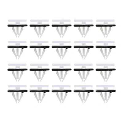 Immagine di VGOL 20pcs lato gonna davanzale clip modanatura copertura Trim in plastica bianca con guarnizione spugna 5270438 5264089 compatibile Edge Fiesta Kuga Mustang C520