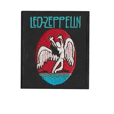 Immagine di Toppa ricamata a forma di Led Zeppelin The Song Remains Sam, da applicare con ferro stiro