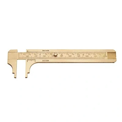 Immagine di Calibro a corsoio Righello 1pc scorrevole in ottone Strumento di misurazione Bilancia doppia mm/pollici(100mm)