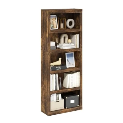 Immagine di Furinno Rail libreria a 5 ripiani aperti, pino ambrato