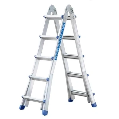 Immagine di TREPPE Scala articolata pieghevole telescopica multifunzione alluminio 4 x 5 gradini 5,10 m