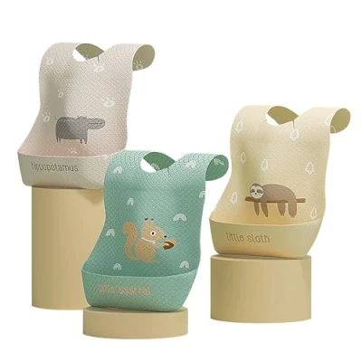 Immagine di FZSECRIU 30 Pezzi Bavaglini usa e getta Bambini, monouso Neonato, bavette bambini,bavaglini bambini asilo,bavaglini