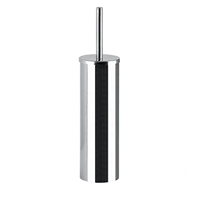 Immagine di Gedy G Giacarta, Scopino per WC Cromato, Scovolino Bagno Realizzato in Acciaio Inox con contenitori Vetro Satinato, 10 Anni di Garanzia, Design: R&amp;S, Misure 33,4 x 7,5 cm, Unica
