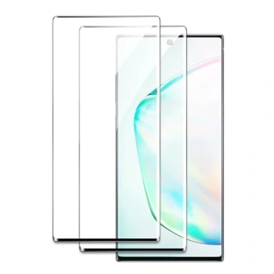 Immagine di 2 Pezzi Pellicola Vetro Temperato per Samsung Galaxy Note 10 Plus, 3D Curved Edge to Edge, Durezza 9H, Antiurto Antigraffio, Senza Bolle, Facile Installazione