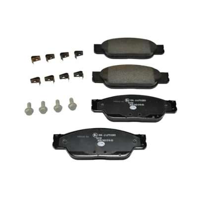 Immagine di HELLA 8DB 355 018 551 Kit pastiglie freno Non predisposto per contatto segnalazione usura con bulloni pinza accessori JAGUAR: S Type