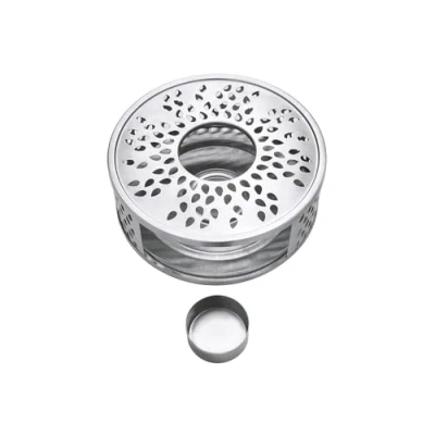Immagine di Creano Scaldavivande in Acciaio Inox con portacandele, caffè, lumino, Stabile Non Fa Rumore Adatto a Tutte Le teiere