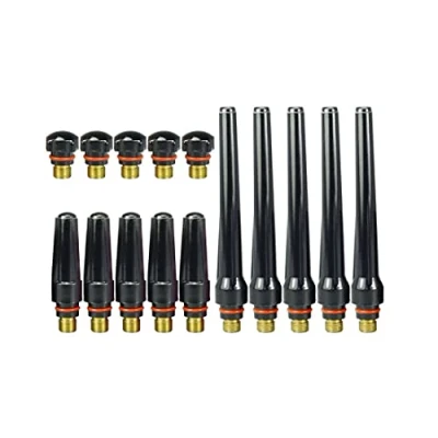 Immagine di RIVERWELD TIG Back Cap Long 57Y02 57Y03 57Y04 Fit QQ300 PTA DB SR WP 17 18 26 Torcia di saldatura (Assortiti 15 pz)