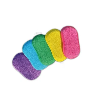 Immagine di EPONGENIO MYBO TV Set di 5 spugne double face riutilizzabili lavabili in lavatrice Anti graffio e multi superficie multicolore 11 cm x 17 vista