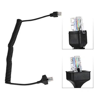 Immagine di Bewinner Cavo microfonico per microfono Walkie Talkie 8 pin 50 cm flessibile, allungabile conversazioni più convenienti appositamente progettato Radio