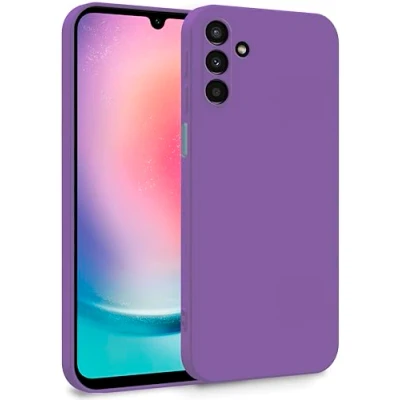 Immagine di MyGadget Cover per Samsung Galaxy A25 5G Custodia in Silicone Morbido a Doppio Strato Case con Protezione Fotocamera &amp; Fodera Interna Antigraffio Violetta