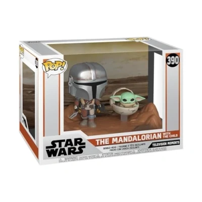 Immagine di Funko Pop! Moment: Star Wars: The Mandalorian And Grogu (The Child, Baby Yoda) (Grogu Yoda), Figura in Vinile da Collezione Idea Regalo Merchandising Ufficiale