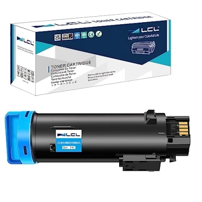 Immagine di LCL Compatibile Cartucce Toner 6510 6510DN 6510N WorkCentre 6515 6515DN Sostituzione per Xerox 6515/6515DN/6515 V/N/WorkCentre 6515DNI/6515DNM/6515N 106R03477 106R03473 2400Pagine (1Ciano)
