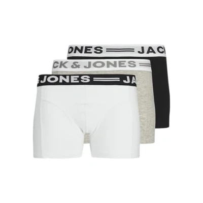 Immagine di Jack &amp; Jones Junior Sense Trunks 3 PACK Culotte per bambini, Taglia: 164, Light grey melange