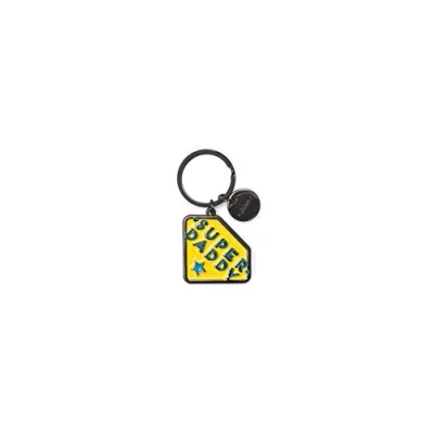 Immagine di Legami Portachiavi in Metallo Smaltato, What a Key Ring!, L 7 cm, Zinco, Tema Super Daddy, con Anello spirale, Finitura Lucida, Colori Brillanti, Charm per Impreziosire la Borsa