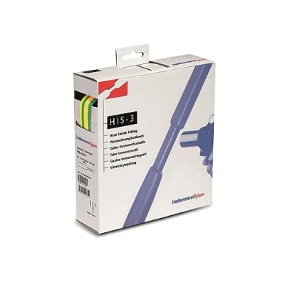 Immagine di HellermannTyton 308 32407 Termoretraibile senza colla Verde, Giallo 24 mm 8 Restringimento:3:1 3 m