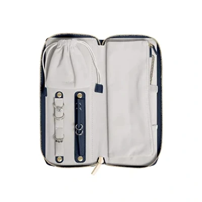 Immagine di Stackers Navy Pebble Rotolo portagioie