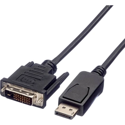 Immagine di Value Displayport Cavo Spina DisplayPort, DVI D 24+1pol. 1.50 m Nero 11.99.5608 Schermato