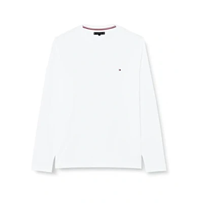 Immagine di Tommy Hilfiger Stretch SLIM FIT TEE Maglietta a manica lunga, Uomo, Taglia: XXL, White