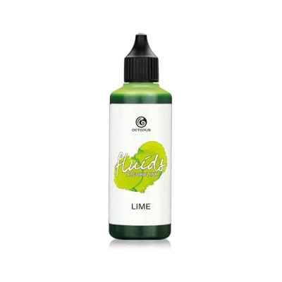 Immagine di Octopus 100 ml Fluids Alcohol Ink LIME, inchiostro ad alcool per Fluid Art, argilla polimerica e Resin verde
