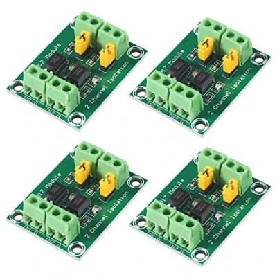 Immagine di ALMOCN 4pcs 2CH Optocoupler PC817 2 Canali Scheda di Isolamento Modulo Adattatore Convertitore Tensione 3.6 30V Driver Fotoelettrico Isolato (2CH Optocoupler)