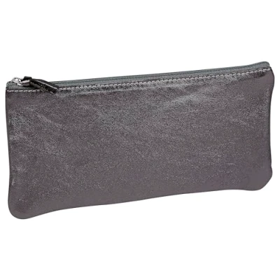 Immagine di Clairefontaine 8703C Trousse piatta in vera pelle, color Grafite