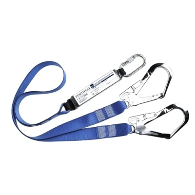 Immagine di Portwest FP51RBR Cordino Tessile Doppio con Assorbitore, Blu