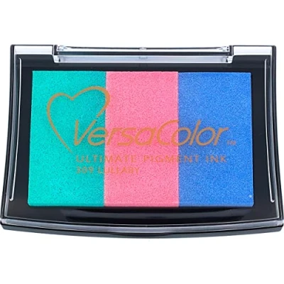 Immagine di Tsukineko Versacolor Noel tampone inchiostrato, da 3 Colori, Materiale Sintetico, Multi Colour, 6.7 x 9.4 2 cm