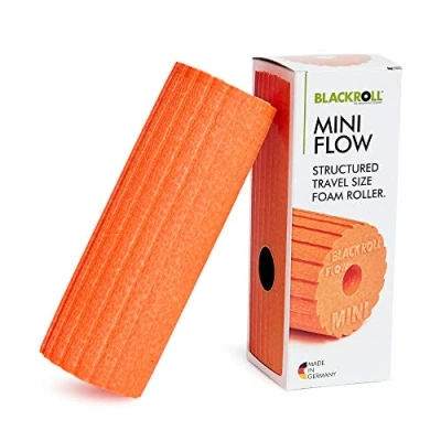 Immagine di BLACKROLL® MINI FLOW fascia rullo Made in Germany. Il piccolo automassaggiante con doppio effetto per la arancione