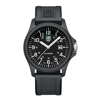Immagine di Luminox G Collection Patagonia Carbonox X2.2401 Orologio da uomo 43mm militare con funzione data nera resistente all&#039;acqua 100m, Nero