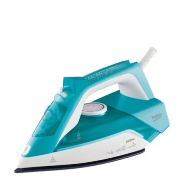 Immagine di Beko SIM3122T Ferro da Stiro, 2200 Watt, Stiro Verticale, Pulizia Automatica, 240 ml Azzurro
