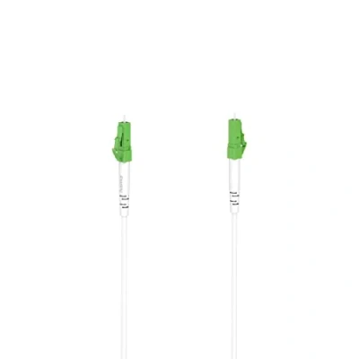 Immagine di Hama cavo in fibra ottica 3 m (cavo di rete, LC APC, 10 Gbit, patch, LC/APC a LC/APC, ottica, rete m, Gigabit Ethernet, collegamento router, switch ...) bianco