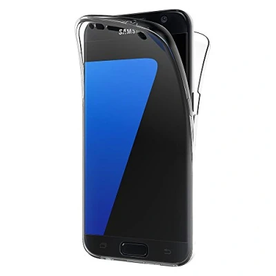 Immagine di AICEK Cover Compatible Samsung Galaxy S7 Edge, 360Full Body Edge Silicone Case Molle di TPU Trasparente Sottile Custodia per (5,5 Pollici)