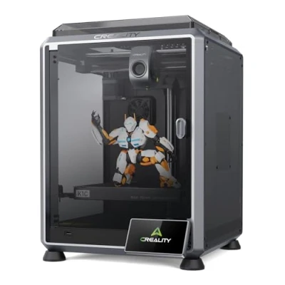 Immagine di Creality K1C stampante 3D, 2024 600 mm/s, auto livellamento senza intasamento, robusto, K1, aggiornamento, 3D con fotocamera AI, stampa a 300 C, supporta filamento in fibra di carbonio