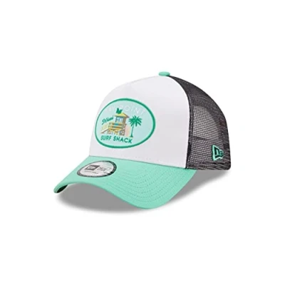Immagine di New Era Bay Point Surf Shack Cap weiß türkis verstellbar Truckercap mit Mesh One Size