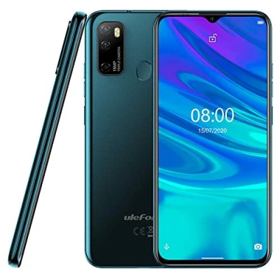 Immagine di Android 10 Smartphone Offerta Ulefone NOTE 9P, 6,52&quot; Cellulare 16MP Quad Camera, Octa Core 4GB + 64GB, 3 slot Per Schede, Dual SIM, Batteria 4500mAh OTG, Sblocco Viso+Impronta Digitale GPS Verde