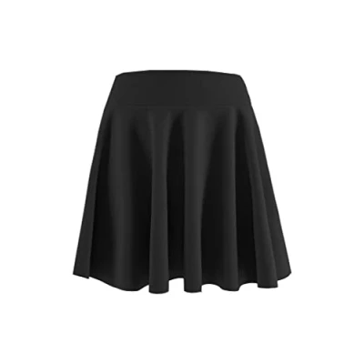 Immagine di JOPHY &amp; CO. Gonna Ragazze Bambine Plissettata Midi Versatile Vita Elastica (8 Anni, Nero Corto)