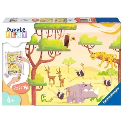 Immagine di Ravensburger, Amici del Safari, Linea Play 3x24 Pezzi, Puzzle per Bambini, età Raccomandata 4+, Multicolore, 05594 4