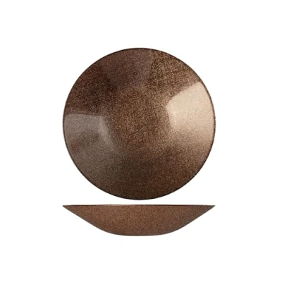 Immagine di H&amp;h set 6 piatti fondi regent bronzo glitter cm22